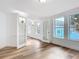 Open office with French doors and bright windows at 17 S Oleander Ave, Daytona Beach, FL 32118