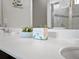 Bright bathroom with double sinks and modern vanity at 1808 Sandy Park Trl, Kissimmee, FL 34747