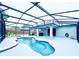 Relaxing screened pool area with spa and patio at 209 Wekiva Pointe Cir, Apopka, FL 32712