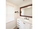Modern bathroom with white vanity and marble countertop at 2827 Sanctuary Ln, Winter Garden, FL 34787