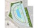 Aerial view of residential community with pond and numerous plots at 2983 Arranmore Dr, Ormond Beach, FL 32174