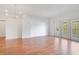 Hardwood floor living room with access to balcony at 630 Vassar St # 2310, Orlando, FL 32804