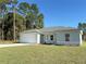 Newly constructed one-story home with a two-car garage and grassy lawn at 6365 Sw 156 Th St St, Ocala, FL 34473
