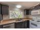 Well-lit kitchen showcasing sink under window, countertops, and stainless steel dishwasher at 13811 County Road 109D, Lady Lake, FL 32159