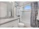 Clean bathroom with a shower/tub combo, and a white vanity at 2977 Rapollo Ln, Apopka, FL 32712