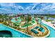 Aerial view of resort amenities including lazy river and mini golf at 3151 Paradox Cir # 405, Kissimmee, FL 34746