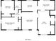 1005 sq ft floor plan showing a living room, kitchen, dining room, and bedrooms at 5219 Montague Pl, Orlando, FL 32808
