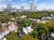 Aerial view showing home's location in a residential area at 527 Broadway Ave, Orlando, FL 32803