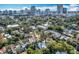Aerial view of homes and cityscape at 527 Broadway Ave, Orlando, FL 32803