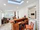 A home bar with a wooden countertop, storage, and a mini-fridge at 527 Broadway Ave, Orlando, FL 32803