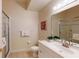 Clean bathroom with a shower/tub combo and white vanity at 702 Rum Run # 38702, Davenport, FL 33897