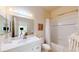 Bathroom featuring a shower/tub combo, vanity, and toilet at 702 Rum Run # 38702, Davenport, FL 33897