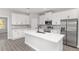 Modern kitchen with stainless steel appliances and white cabinetry at 8549 Sw 129Th Ln, Ocala, FL 34473