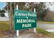 Carney Petilio Memorial Park sign at 11537 Blackmoor Dr, Orlando, FL 32837