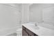 Clean bathroom with a single vanity and bathtub at 144 Trinity Ridge Cir, Davenport, FL 33897