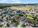 Aerial view of a residential neighborhood with houses and green spaces at 1873 Donahue Dr, Ocoee, FL 34761