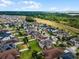 Aerial view of a residential neighborhood near a lake or body of water at 1873 Donahue Dr, Ocoee, FL 34761