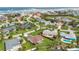 Aerial view of the house and surrounding area at 4 Sea Hawk Dr, Ormond Beach, FL 32176