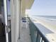 Balcony with ocean view and seating at 4575 S Atlantic Ave # 6703, Port Orange, FL 32127