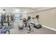 Bright community gym with treadmills, weight machines, free weights, and ocean views at 4575 S Atlantic Ave # 6703, Port Orange, FL 32127