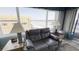 Living room with ocean view and seating at 4575 S Atlantic Ave # 6703, Port Orange, FL 32127