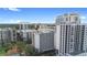 Aerial view of multiple high rise buildings in a city setting at 530 E Central Blvd # 603, Orlando, FL 32801