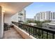 Spacious balcony offering stunning city views at 530 E Central Blvd # 603, Orlando, FL 32801