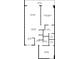 Detailed floor plan showcasing the home's layout including living room, kitchen, and bedrooms at 530 E Central Blvd # 603, Orlando, FL 32801