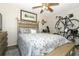 Spacious bedroom with a comfortable bed and bike storage at 570 Orange Dr # 51, Altamonte Springs, FL 32701