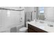 Clean bathroom with a tub, toilet and vanity at 8226 Nemours Pkwy, Orlando, FL 32827