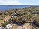 Wide aerial view of waterfront property at 1016 W Lake Marion Rd, Haines City, FL 33844