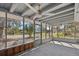 Spacious screened porch overlooking backyard at 1016 W Lake Marion Rd, Haines City, FL 33844