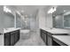 Double vanity bathroom with soaking tub and shower at 1551 Gateway Ln, Kissimmee, FL 34746