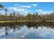 Serene lake view with lush tree line and reflection at 1698 Riveredge Rd, Oviedo, FL 32766