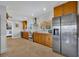 Modern kitchen with stainless steel appliances and butcher block counters at 2127 Lake Dr, Winter Park, FL 32789