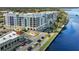 Aerial view of waterfront community and building at 225 W Seminole Blvd # 412, Sanford, FL 32771