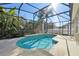 Sparkling pool with screened enclosure and lush landscaping at 2647 Aloma Oaks Dr, Oviedo, FL 32765