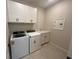 Bright laundry room featuring modern white washer and dryer set at 2753 Redblush Ter, St Cloud, FL 34772