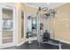 Fitness center with weight machine and mirror at 2821 Almaton Loop # 303, Kissimmee, FL 34747