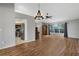 Bright dining room with hardwood floors and a chandelier at 36737 Antone Dr, Grand Island, FL 32735