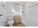 Clean bathroom with shower, toilet and vanity at 3710 Sutton Dr, Orlando, FL 32810