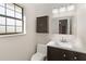 Updated bathroom with new vanity and fixtures at 3886 Lake Mirage Blvd, Orlando, FL 32817