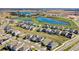 Aerial view of a new community with many homes at 5157 Citrus Leaf Blvd, Winter Garden, FL 34787