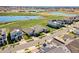 Aerial view of houses near a lake in a new community at 5157 Citrus Leaf Blvd, Winter Garden, FL 34787