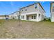 Two-story house with gray siding and fenced backyard at 5381 Maddie Dr, Haines City, FL 33844