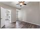 Spacious bedroom with wood floors and access to patio at 605 Youngstown Pkwy # 32, Altamonte Springs, FL 32714