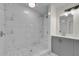 Updated bathroom, double vanity and marble shower at 923 Ferndell Rd, Orlando, FL 32808