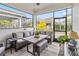 Spacious screened patio perfect for outdoor dining and relaxation at 13567 Abberwick Dr, Orlando, FL 32832