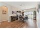 Dining room with wood table, chairs, and hardwood floor at 193 Aurelia Ct, Kissimmee, FL 34758