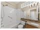 Bathroom includes shower, tub, and granite vanity at 2061 Petit Ct, Apopka, FL 32712
